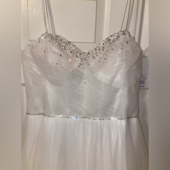David’s bridal wedding dress size 12- NOT ALTERED NEW WITH TAGS - Picture 3 of 8